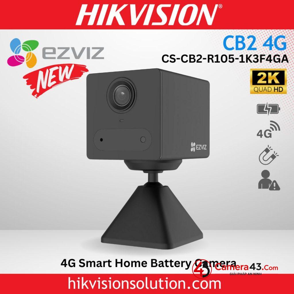 Camera dùng pin 3MP EZVIZ CB2 2K & 4G: pin lâu dài, bảo vệ ngôi nhà bạn 24/7 Camera dùng pin 3MP EZVIZ CB2 2K & 4G: pin lâu dài, bảo vệ ngôi nhà bạn 24/7