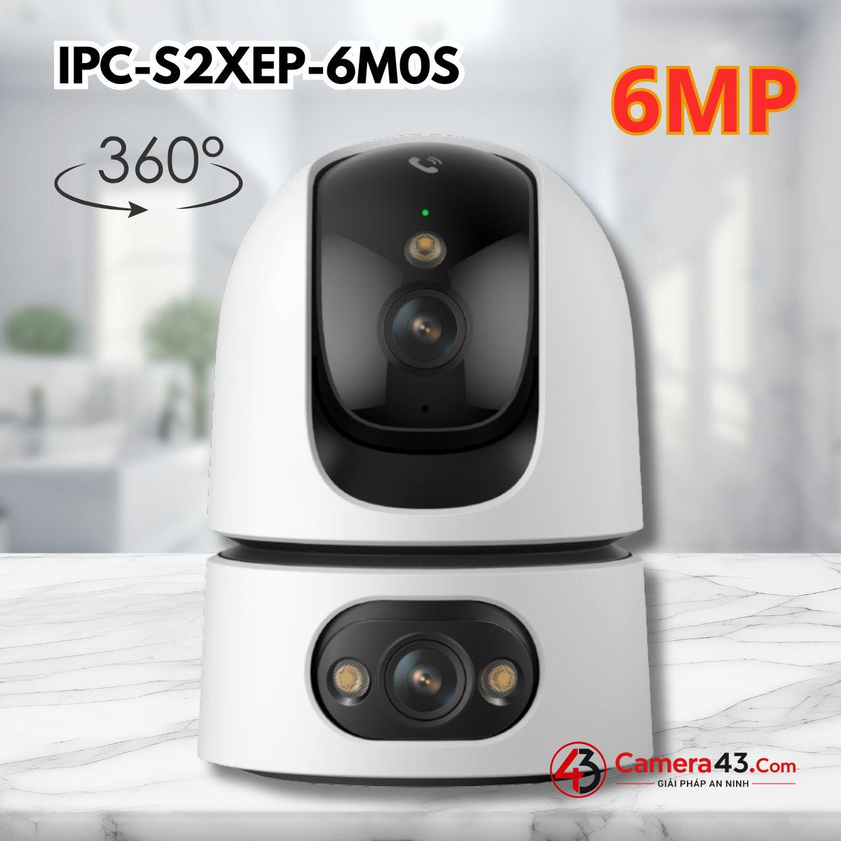 IMOU IPC-S2XEP-6M0S quay quét linh hoạt, bảo vệ không gian với 2 ống kính sắc nét